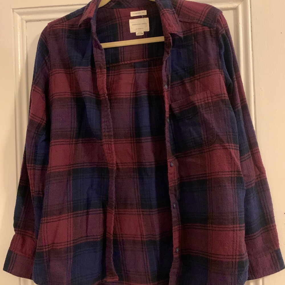 American Eagle Oversized Flannel Plaid